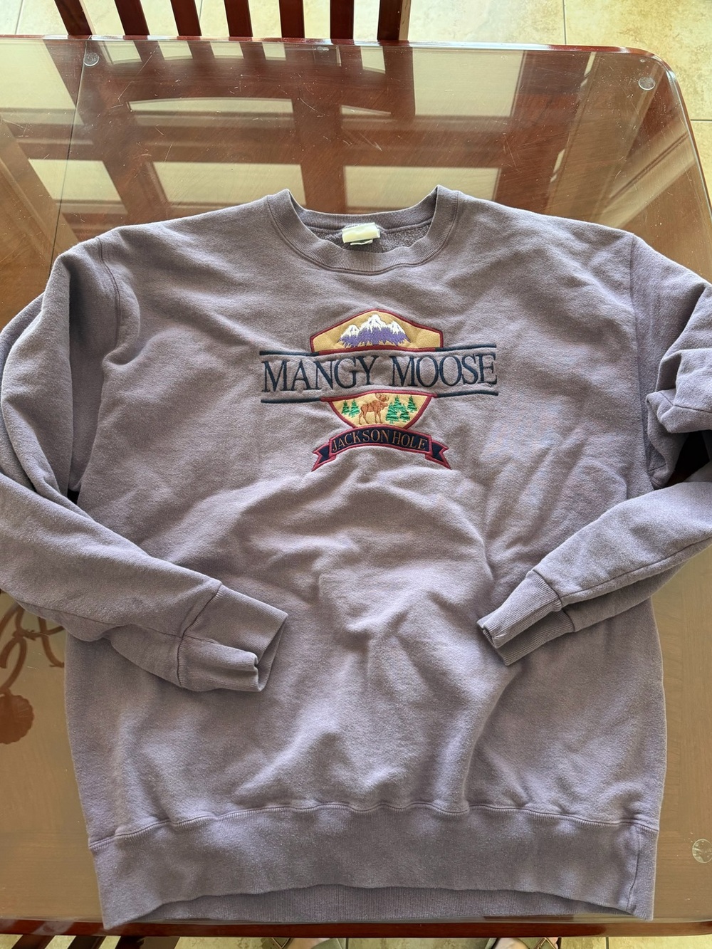 Vintage Mangy Moose Jackson hole Men XL Jackson Hole sweatshirt no
Flaws